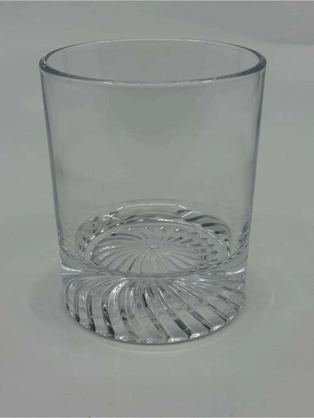 KITNATS Hand Blown Double Walled Old Fashioned Crystal Whiskey Tumbler